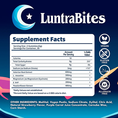 💤 LuntraBites™ – Deep Calm Sleep Gummies