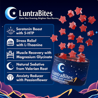 💤 LuntraBites™ – Deep Calm Sleep Gummies